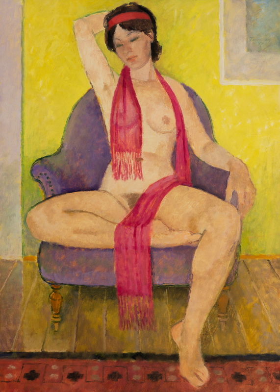 Akt piros sállal (1987)