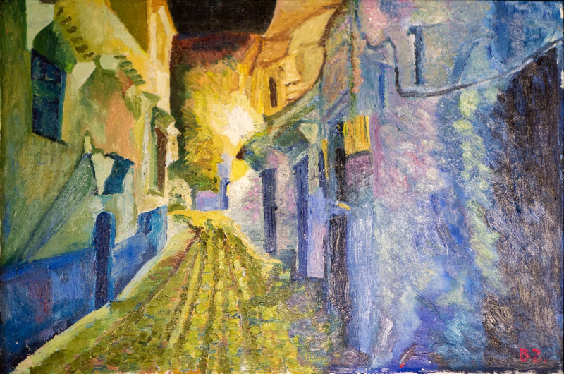 Chefchaouen esti fényben