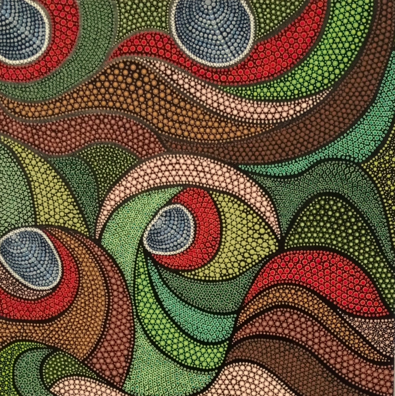 Aboriginal art Fantázia 1