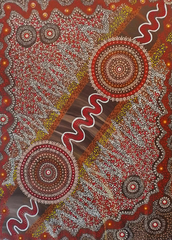 Aboriginal art Fantázia 3.