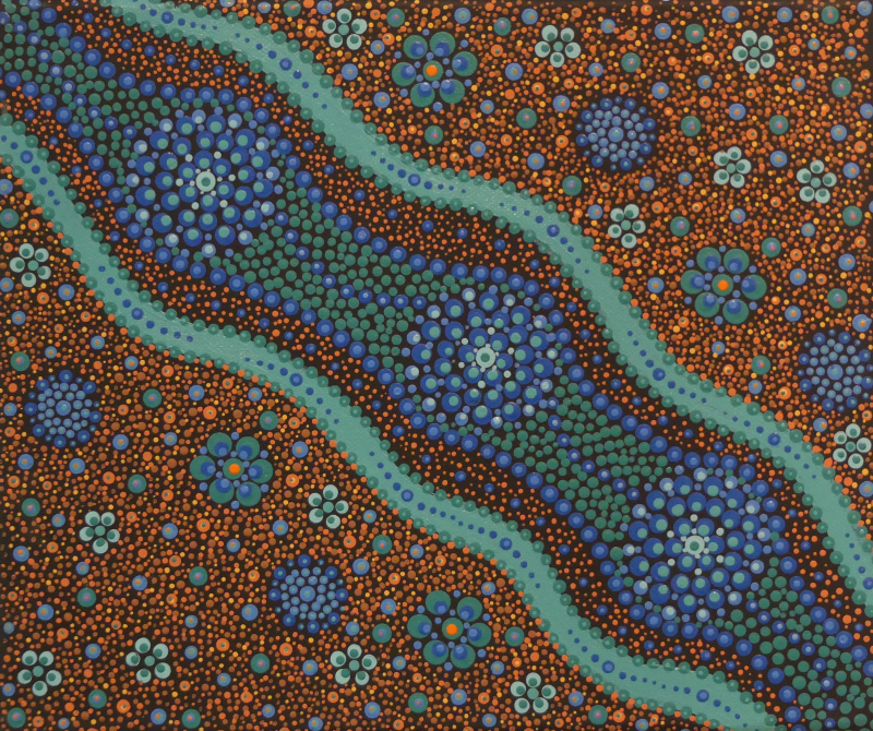 Aboriginal art Fantázia 4.