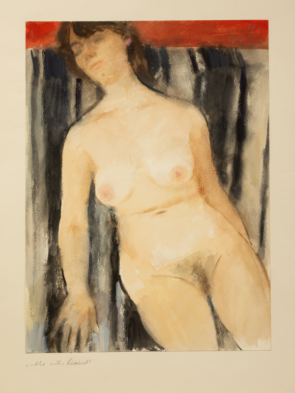 Akt csíkos háttérrel (1981)