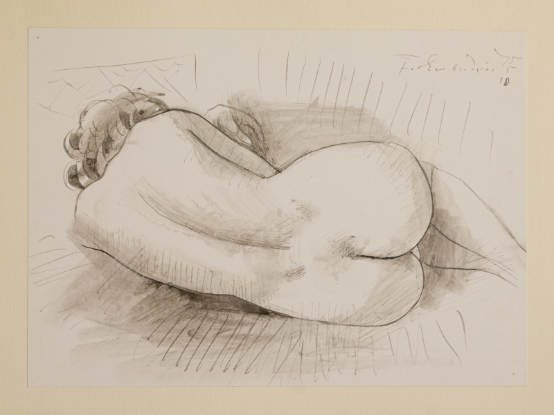 Háttal fekvő akt (1975)