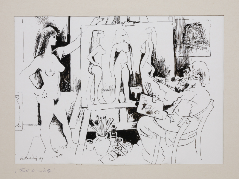 Festő és modellje (1984)
