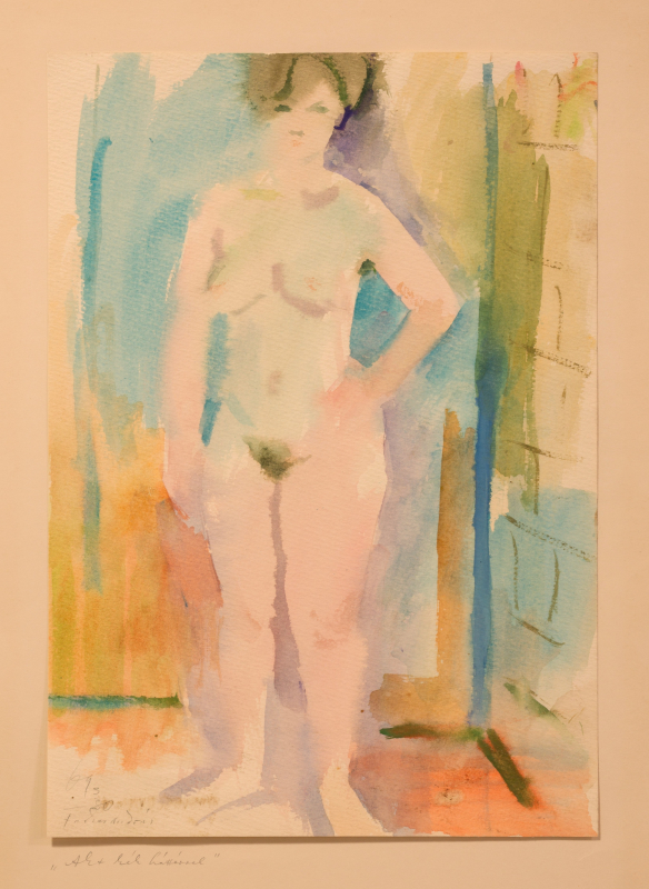 Akt kék háttérrel (1969)